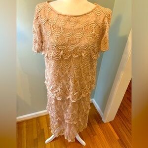Jo Ed Sophisticates Vintage lace dress, size 14
